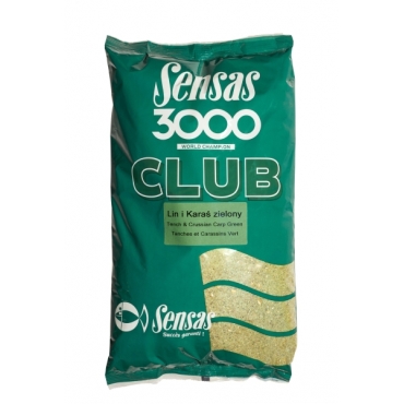 Sensas 3000 Zanęta Club Tanche Et Carassin Verte 1kg
